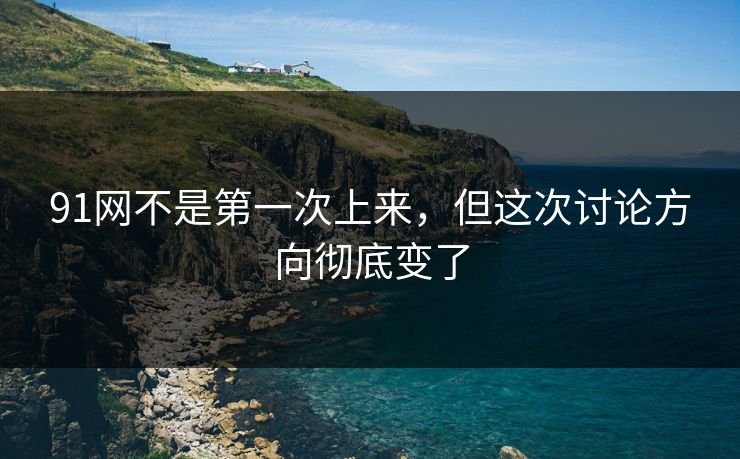91网不是第一次上来，但这次讨论方向彻底变了