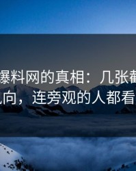 揭秘51爆料网的真相：几张截图带出评论风向，连旁观的人都看沉默了