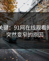 冷门但关键：91网在线观看的搜索词突然变窄的原因