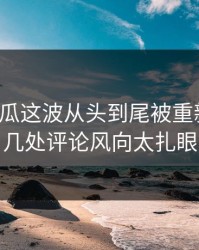 爆料吃瓜这波从头到尾被重新梳理，几处评论风向太扎眼